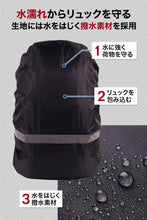 画像をギャラリービューアに読み込む, ビジネスリュック専用レインカバー(同時購入で半額)