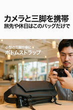 画像をギャラリービューアに読み込む, 両手が空くと、外出はこんなに軽くなる。大人の休日にボトルインスリング2.0新登場

